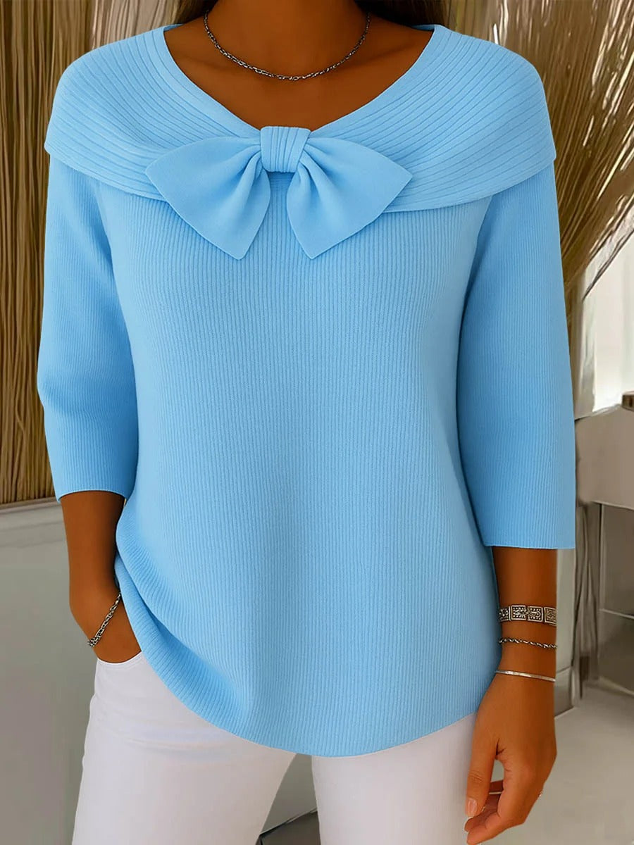 Elaine | Soft Touch Bow Sweater